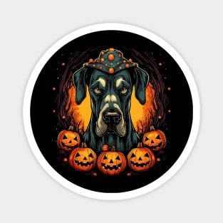 Great Dane Halloween Magnet